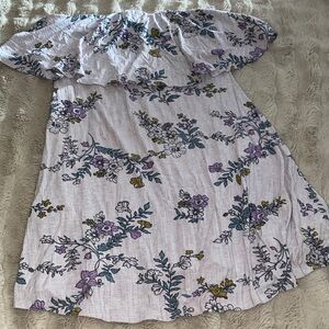 Floral Strapless Dress